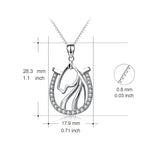 Horse's Head And Hooves Set With Diamond Pendant – Jewelry Gift Ideas — 2