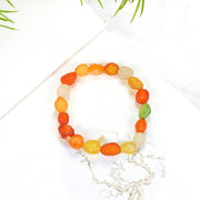 Colorful Agate Rough Stone Bracelet Colorful – Jewelry Gift Ideas — 5