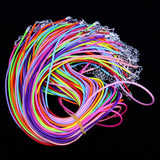 Rope Leather Rope Wax Thread Necklace Rope Black – Jewelry Gift Ideas — 4