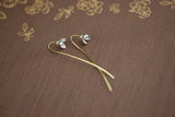 Magnolia gold-plated sterling silver earrings – Thoughtful Gifts — 3