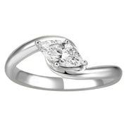 Horse Eye Zircon Ring Titanium Steel Plated 18K Gold – Practical Gifts — 2