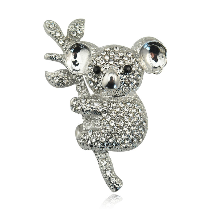 Cute Crystal Rhinestone Koala Bear Brooch Pin – Jewelry Gift Ideas — 1