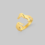 Titanium Steel Ornament Sausage Dog Adjustable Ring – Dog Lover Gifts — 12
