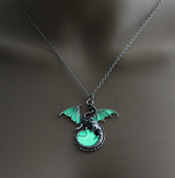 Glowing Vintage Flying Dragon Necklace – Jewelry Gift Ideas — 11