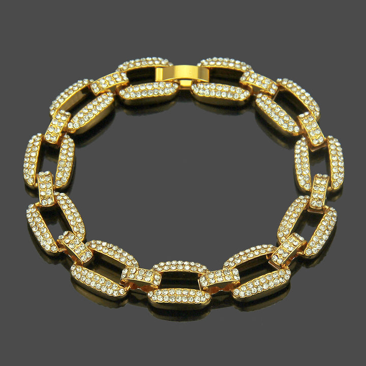 European Hip Hop Rhinestone-encrusted Chain – Jewelry Gift Ideas — 1