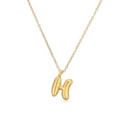 Copper Plated Gold 26 English Letters Pendant – Jewelry Gift Ideas — 19