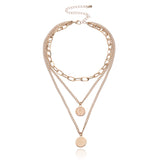 Geometric Round Beauty Head Pendant Necklace – Jewelry Gift Ideas — 6