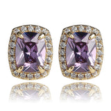 Colored large zircon personality earrings – Everyday Gifts — 16