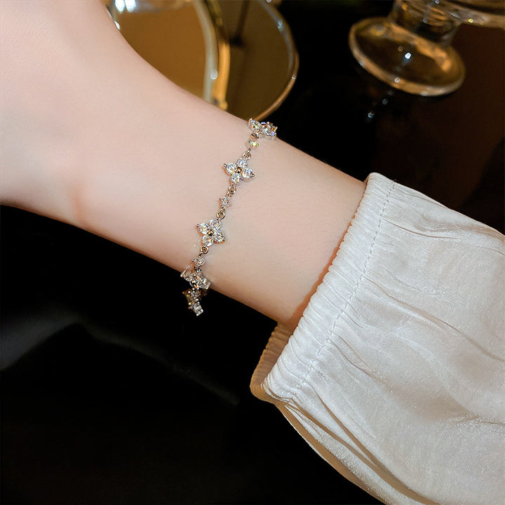 Zircon Flower Bracelet Niche Personality Design – Jewelry Gift Ideas — 1