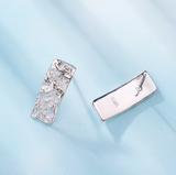 Irregular Hammered Tin Foil Earrings – Holiday Gift Ideas — 3