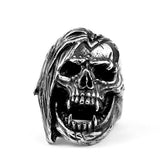 Titanium Steel Punk Skull Ring Overbearing Man – Gifts for Him — 5