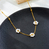 Fashion Simple Pearl Flower Long Earrings – Stylish Gifts — 7