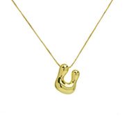 Brass Glossy Balloon English Letter Pendant – Jewelry Gift Ideas — 2