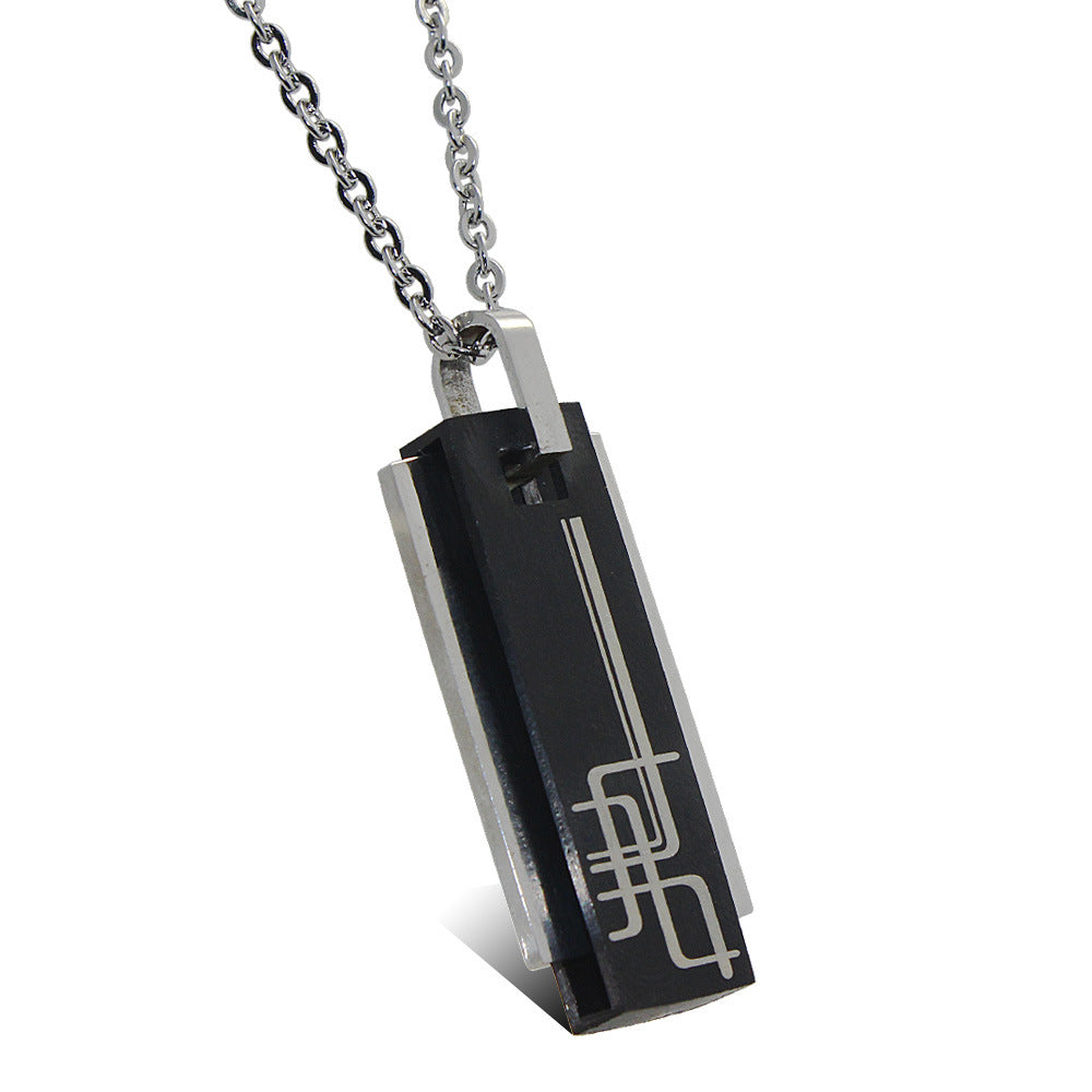 Men's square pendant – Jewelry Gift Ideas — 1