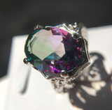Purple Zircon Platinum Plated Ring – Practical Gifts — 1