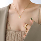 Light Luxury Oval Necklace Titanium Steel – Jewelry Gift Ideas — 3