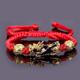 Fashion Black Gold Brave Beaded Bracelet – Stylish Gifts — 14