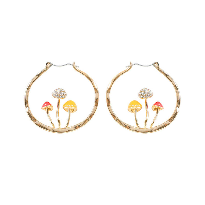 Unique Earring for Women Cute Three Mushroom – Jewelry Gift Ideas — 1