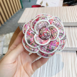 Brooch Big Flower Black And White Classic Floral – Jewelry Gift Ideas — 3
