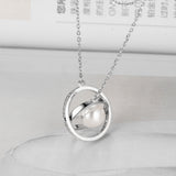 S925 Silver Round Pendant Women's Clavicle Chain – Jewelry Gift Ideas — 4
