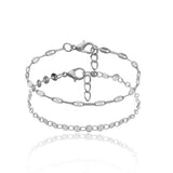 Geometric Chain Sequin Chain Combination Bracelet – Jewelry Gift Ideas — 6