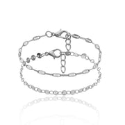 Geometric Chain Sequin Chain Combination Bracelet – Jewelry Gift Ideas — 6