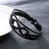 Alloy lucky figure 8 leather bracelet – Jewelry Gift Ideas — 5