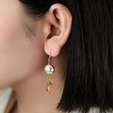 Glaze Petunia Asymmetric Earrings Retro – Surprise Gifts — 5