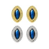 Women's Linen Lace Geometric Diamond Shaped Earrings – Gifts for Her — 2