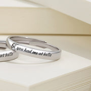 Design English Letter Love Ring At First Sight – Gifts for Couples — 5