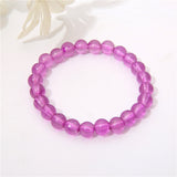 Solid Color Transparent Glass Bracelet – Jewelry Gift Ideas — 14