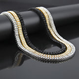 Alloy Diamond 2 Row Hip Hop Necklace – Jewelry Gift Ideas — 3