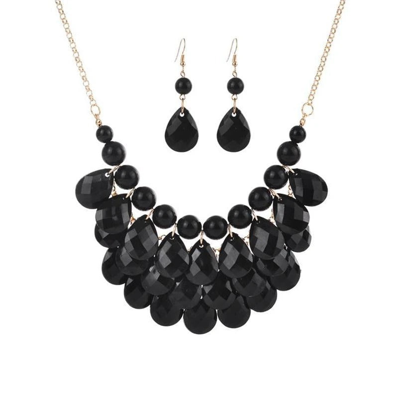 Water drop necklace suit – Jewelry Gift Ideas — 1