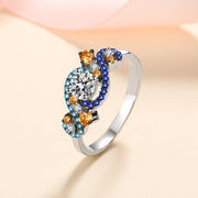 Color Matching Micro-inlaid Moissanite Ring – Special Occasion Gifts — 2