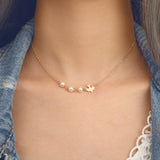 Peace Dove Pearl Pendant Short Necklace Clavicle – Jewelry Gift Ideas — 2