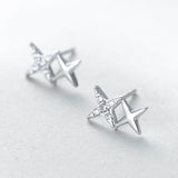 Star Sterling Silver Stud Earrings – Small Gift Ideas — 5