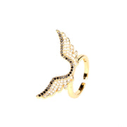 Three-Piece Full Diamond Angel Wings Necklace – Jewelry Gift Ideas — 8