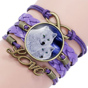 Multi-layered gemstone wolf bracelet – Jewelry Gift Ideas — 16