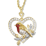 Magpie Bird Pendant Necklace Earrings Set – Jewelry Gift Ideas — 5