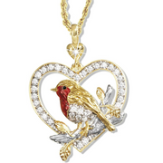 Magpie Bird Pendant Necklace Earrings Set – Jewelry Gift Ideas — 5