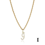 26 Letter Necklace Inset Zircon 18k Gold Necklace – Jewelry Gift Ideas — 15