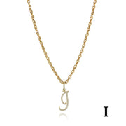 26 Letter Necklace Inset Zircon 18k Gold Necklace – Jewelry Gift Ideas — 15