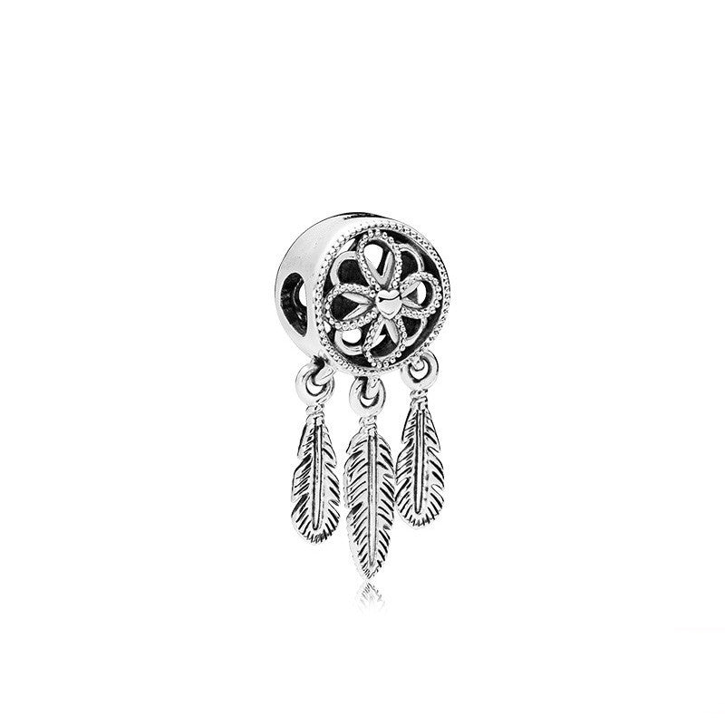 Alloy Bead Rose Spirit Dream Catcher Pendant – Jewelry Gift Ideas — 1