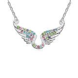 Eros Wings Full Diamond Multicolor Girls Pendant – Jewelry Gift Ideas — 6