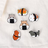 Animal Series Brooch Creative Hamster Shape Paint – Stylish Gifts — 6