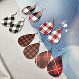 Duplex Printing Drop-shaped Leather Earrings – Practical Gifts — 7