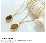 Natural Tigereye Double-layer Necklace Temperamental – Stylish Gifts — 4