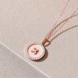 Button Couple Necklace Sterling Silver Coin – Jewelry Gift Ideas — 7