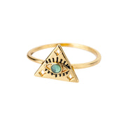 Zircon Triangle Ring Niche Design – Practical Gifts — 5