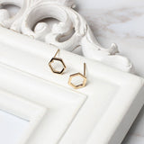 Simple Fashion Geometric Hexagon Stud Earrings – Stylish Gifts — 2